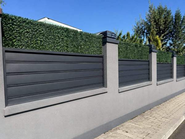 metal fence and railings